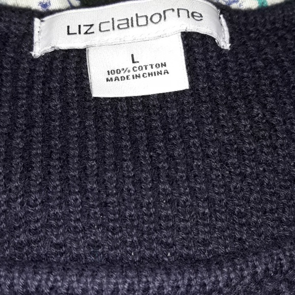 Liz Claiborne knitted sweater Large - Picture 2 of 4